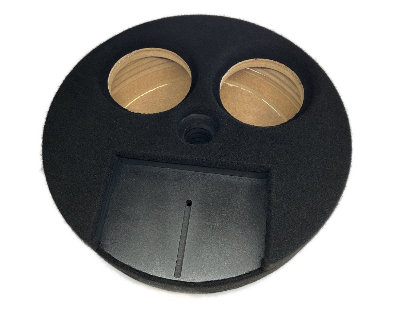 Car Specials 2x 8" Subwoofergehäuse f. Hertz CS200 + Ausschnitt für Endstufe für Reserveradmulde