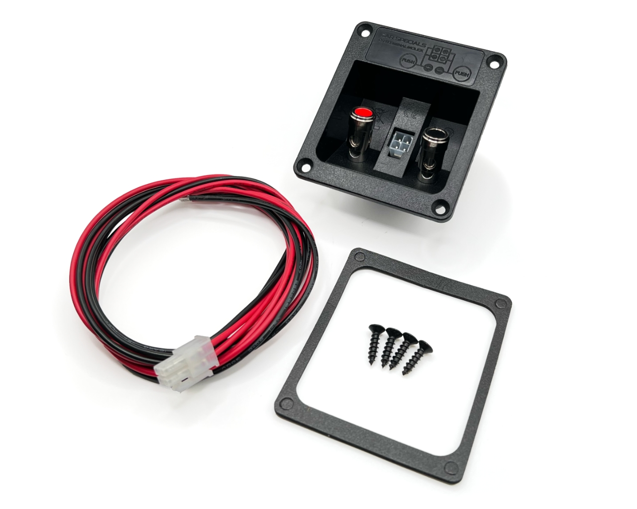 Car Specials Lautsprecherterminal mit Push Anschlüssen und Molex Steckverbindung