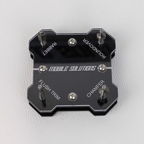 Mobile Solutions (4pc set) Mini Chamfer, 3/16 Flush Trim, 1/4" Roundover and 1/8" Rabbet