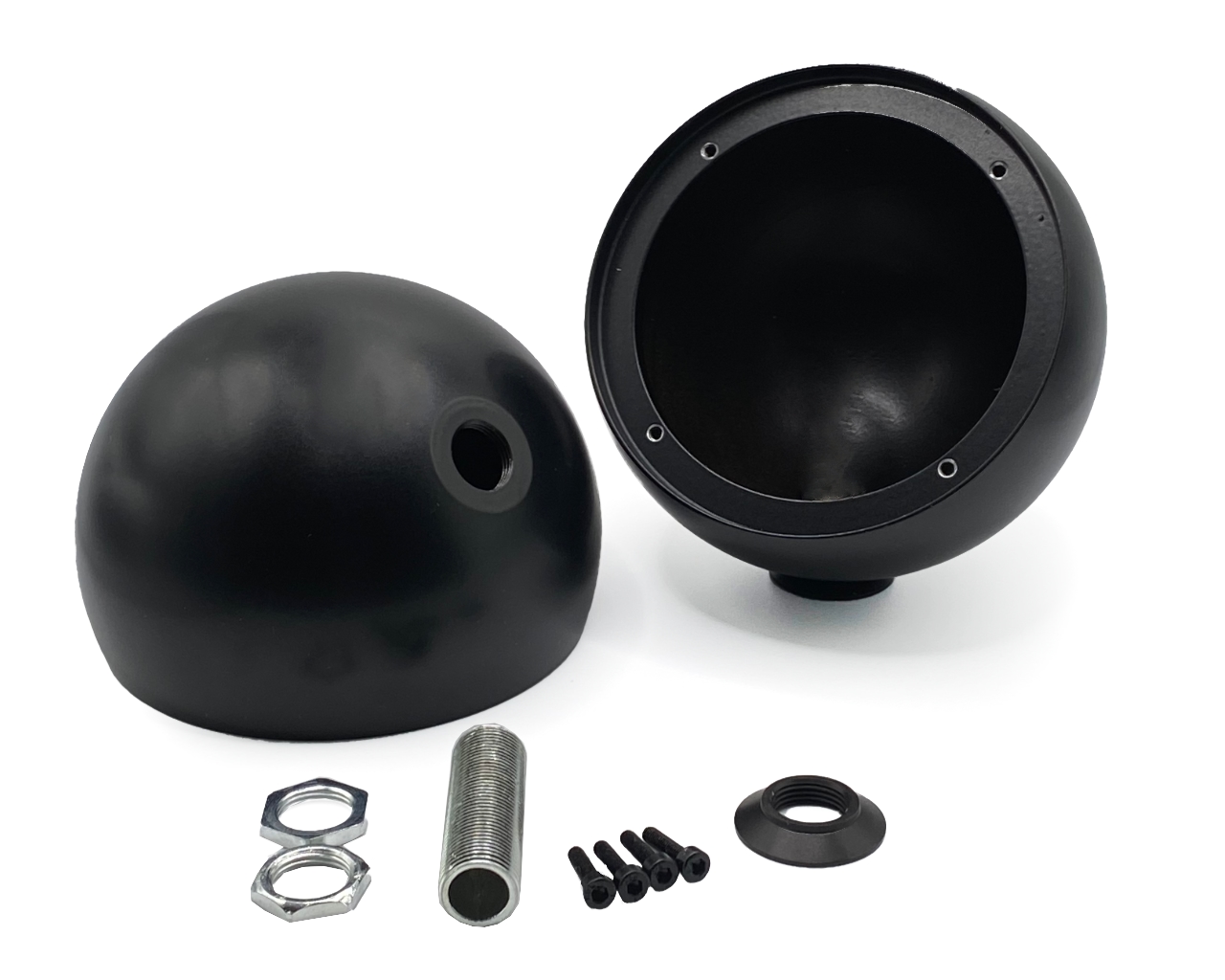 Car Specials Alugehäuse Ø100 mm für Audison Voce AV3.0 Mitteltöner in schwarz mit M13 Gewinde