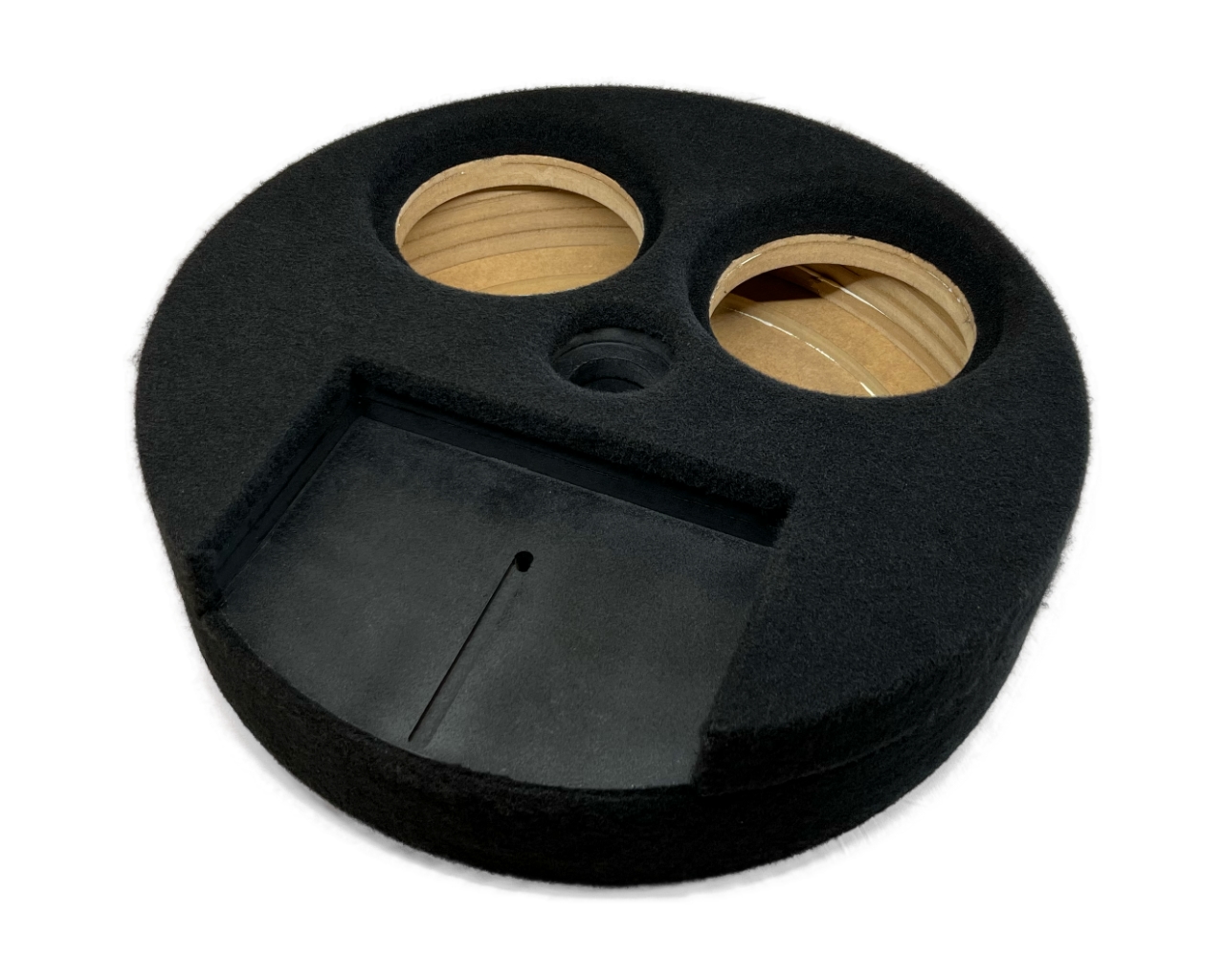 Car Specials 2x 8" Subwoofergehäuse f. Hertz CS200 + Ausschnitt für Endstufe für Reserveradmulde